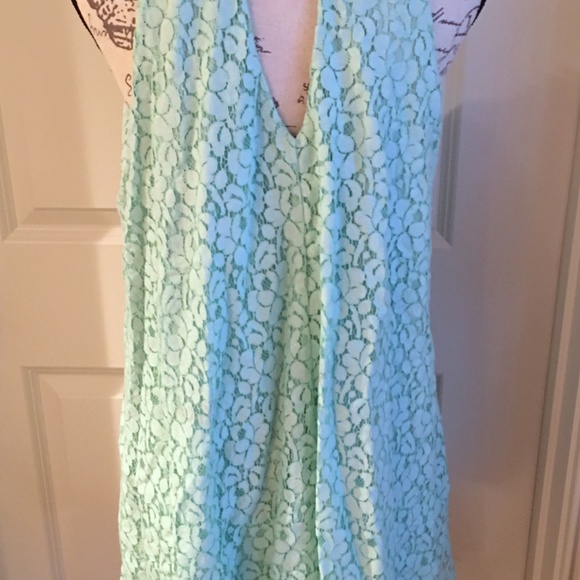 Mint Lace Pearl and Rhinestone Altar'd State Dress - Picture 4 of 8